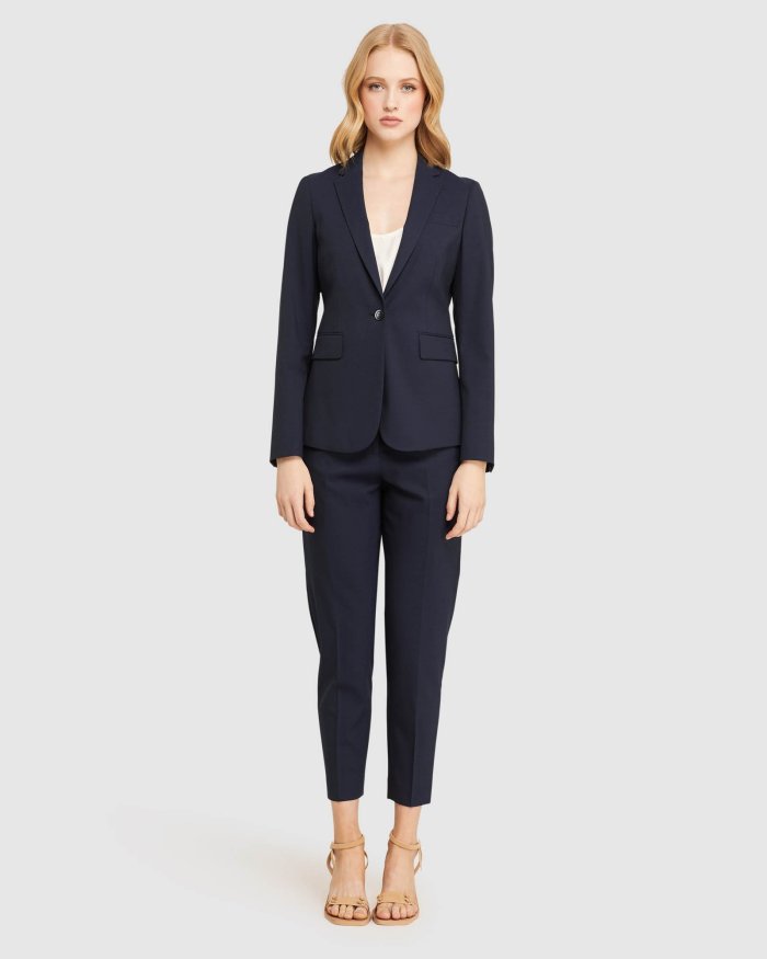 CHARLA WOOL STRETCH SUIT TROUSERS