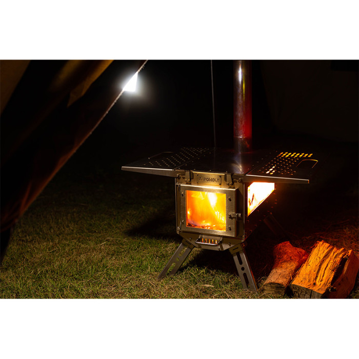 Oroqen 텐트용 목재 스토브 휴대용 스테인리스 캠핑 난로