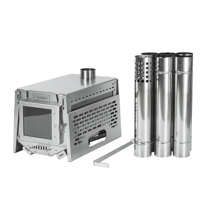 Oroqen 텐트용 목재 스토브 휴대용 스테인리스 캠핑 난로