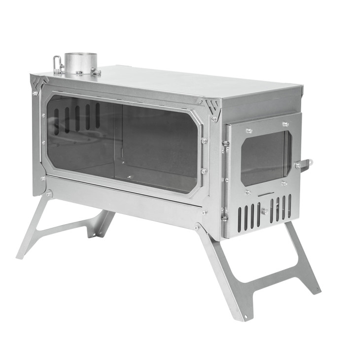 T-BRICK Ultra | 캠핑 우드 난로 접이식 티타늄 스토브 요리 와 난방