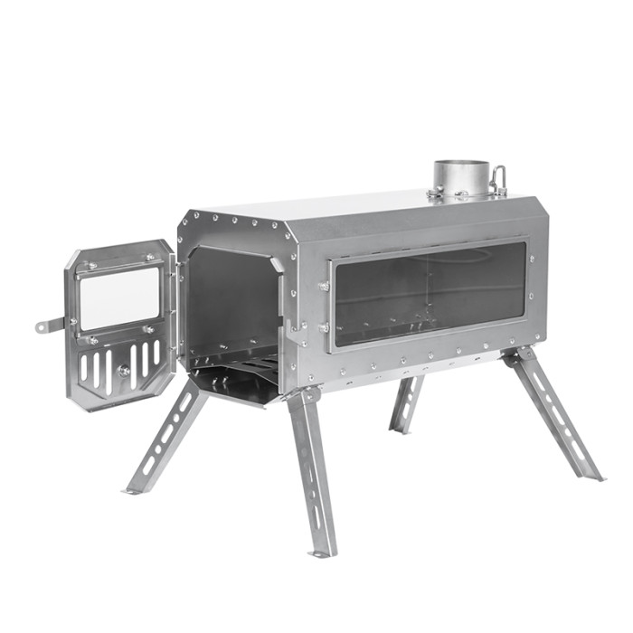 Traveller 캠핑 나무난로 초경량 휴대용 티타늄 텐트 스토브 - POMOLY