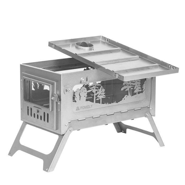 POMOLY T1 Woods Night 화목난로 | 접이식 티타늄 나무스토브 캠핑용난로