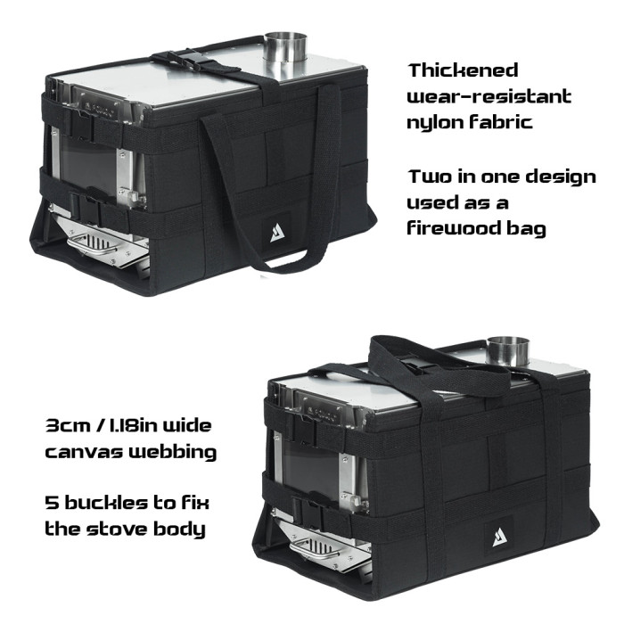 Oroqen 텐트용 목재 스토브 휴대용 스테인리스 캠핑 난로