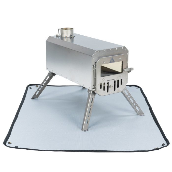 POMOLY 캠핑용 난로 엠버 매트 불 구덩이 매트(73 x 58 cm)