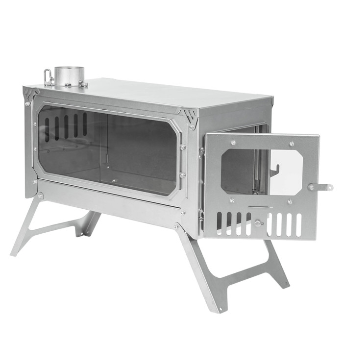 T-BRICK Ultra | 캠핑 우드 난로 접이식 티타늄 스토브 요리 와 난방