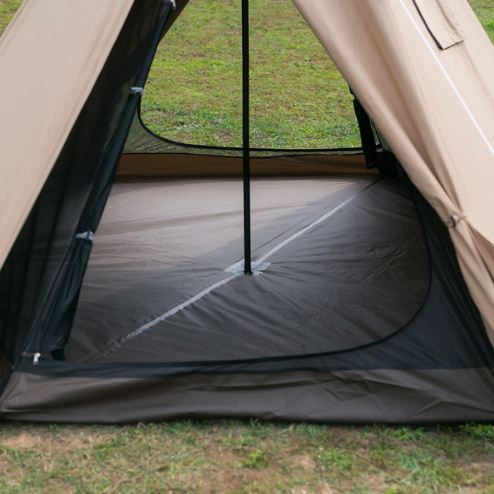 YARN 면 티피 홀옷감 포함 캠핑 캔버스 텐트 2 인