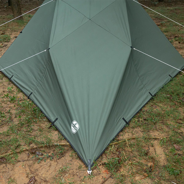 Rhombus 부시크래프트 쉘터 홀옷감 포함 캔버스타프