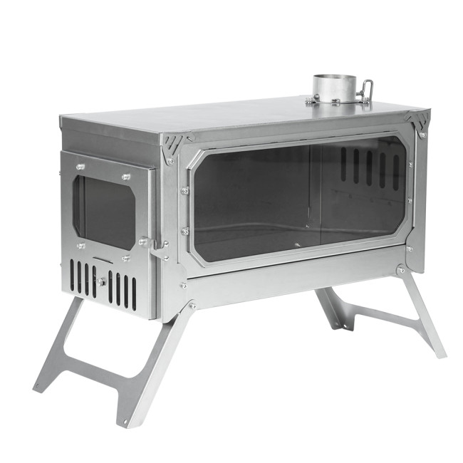 T-BRICK Ultra | 캠핑 우드 난로 접이식 티타늄 스토브 요리 와 난방