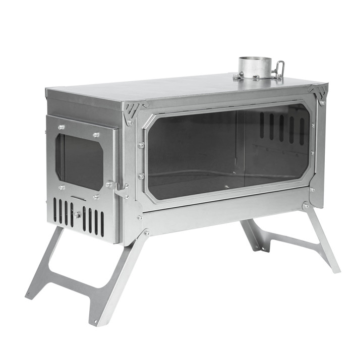 T-BRICK Ultra | 캠핑 우드 난로 접이식 티타늄 스토브 요리 와 난방