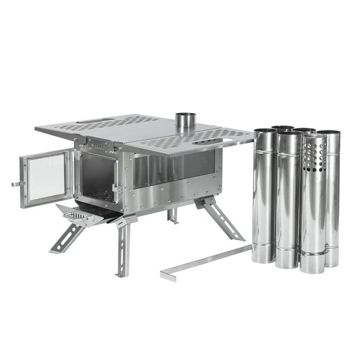 Oroqen 텐트용 목재 스토브 휴대용 스테인리스 캠핑 난로