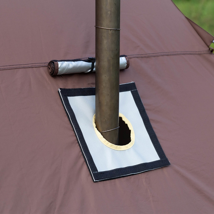 HEX Plus 캠핑용 내화성홀옷감가 있는 난로 텐트 2-6인