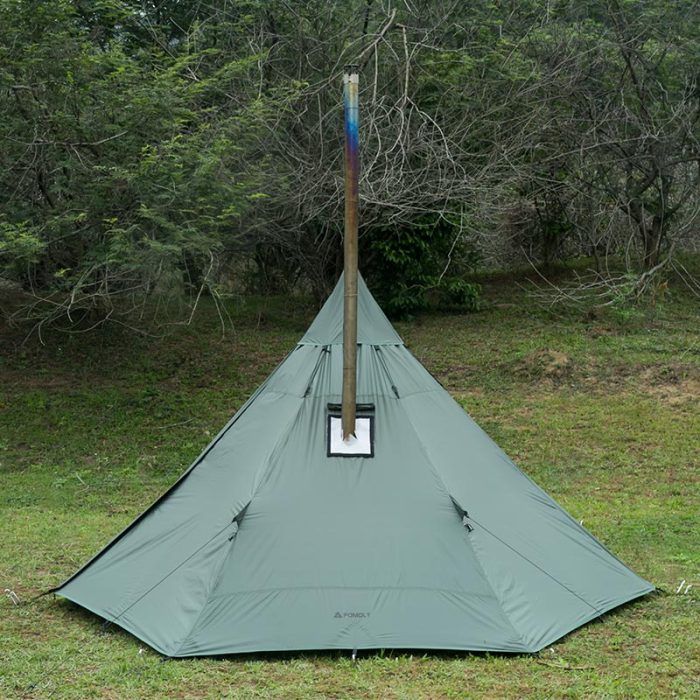 HUSSAR 초경량 캠핑 티피 텐트 홀옷감 포함 1-2인