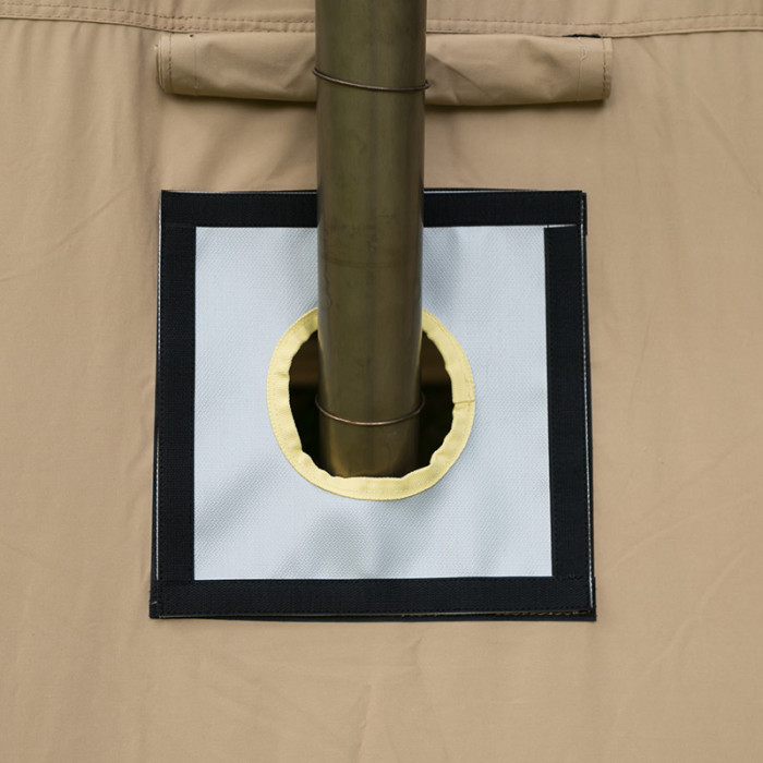 YARN 면 티피 홀옷감 포함 캠핑 캔버스 텐트 2 인