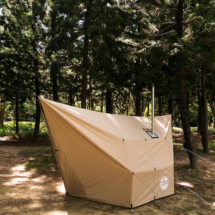 Rhombus 해먹 타프 캔버스 캠핑 쉘터 내화성 홀옷감 포함 부시크래프트 Lonewolf902