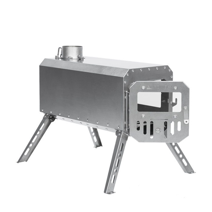 Traveller 캠핑 나무난로 초경량 휴대용 티타늄 텐트 스토브 - POMOLY