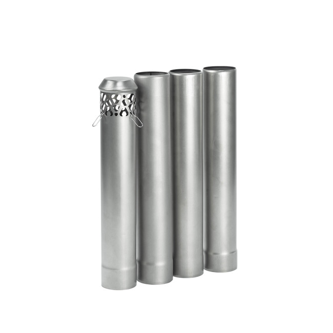 Φ2.36in x 14.17in (Φ6cm x 36cm) 티타늄 스토브 파이프 전부 분리형 조립된 난로 파이프