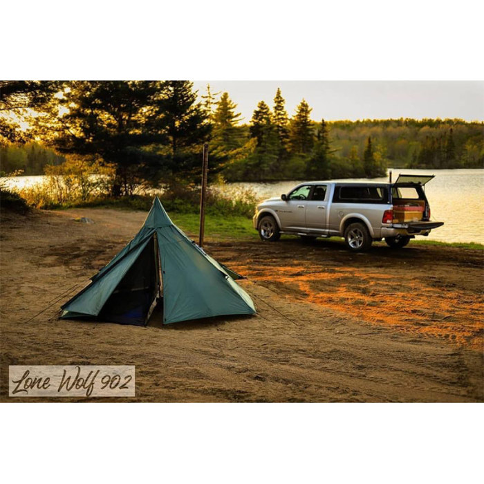 HUSSAR 초경량 캠핑 티피 텐트 홀옷감 포함 1-2인