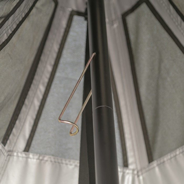 MANTA 티피 캠핑 텐트 내화성홀옷감가 있는 난로텐트 2-4인