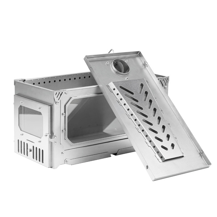 T-BRICK Ultra | 캠핑 우드 난로 접이식 티타늄 스토브 요리 와 난방