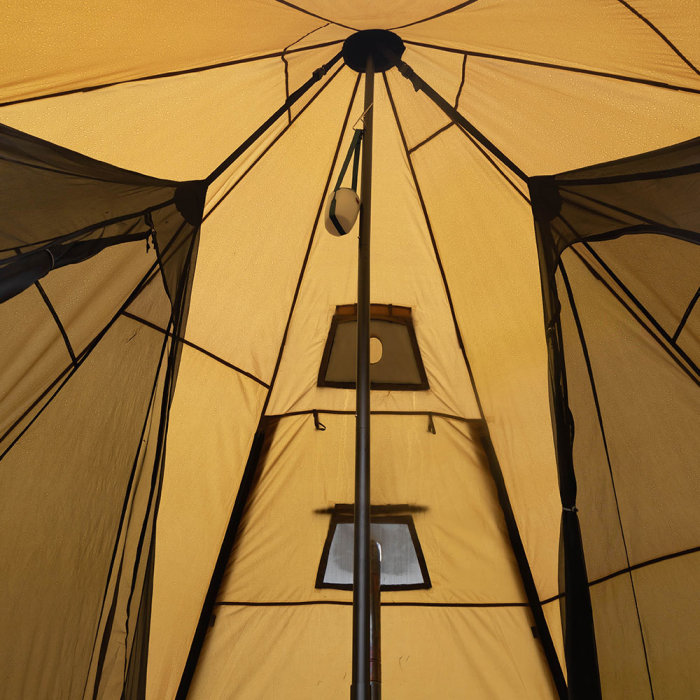 Bromance 70 4-6인용 티피 우드 스토브 텐트 (스토브 잭 3개)