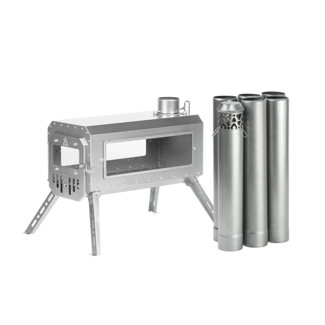 TRAVELLER 3 장작 난로 | 비 압연 티타늄 굴뚝 버전 | 초경량 텐트 스토브 | 년 새로운 도착