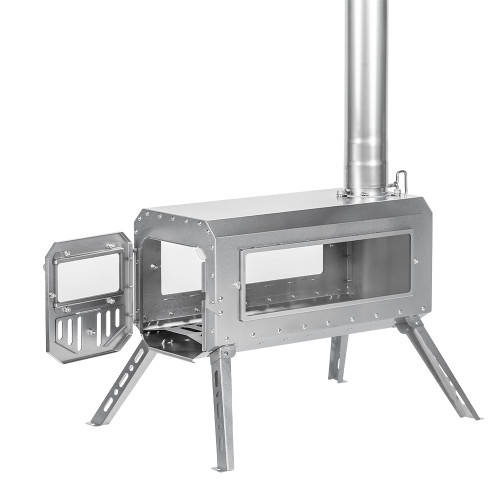 TRAVELLER 3 장작 난로 | 비 압연 티타늄 굴뚝 버전 | 초경량 텐트 스토브 | 년 새로운 도착