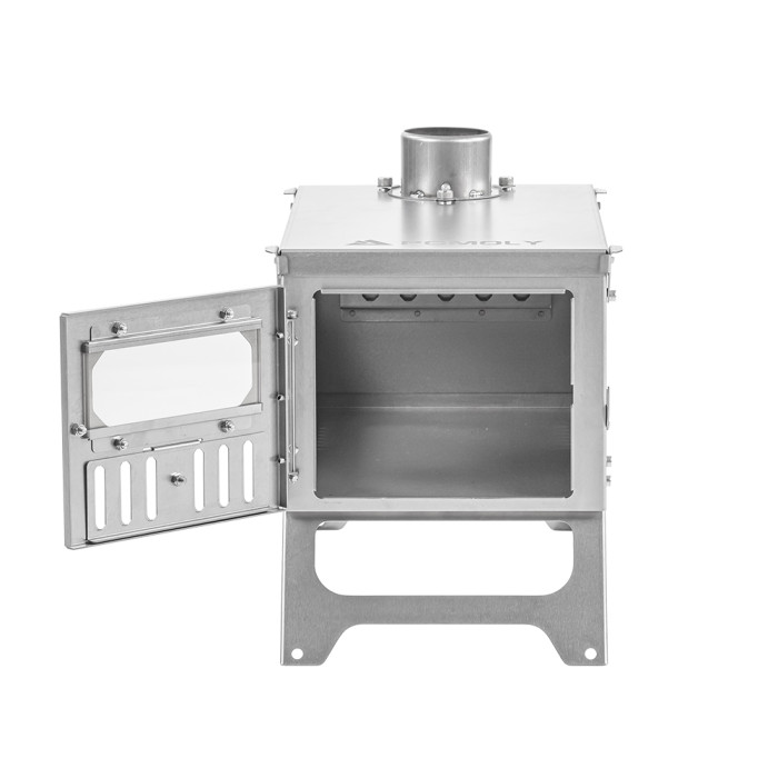 T-Brick Mini 2.0 | 1인용 핫텐트 캠핑용 휴대용 티타늄 우드 스토브 | POMOLY 2023 신제품 발표