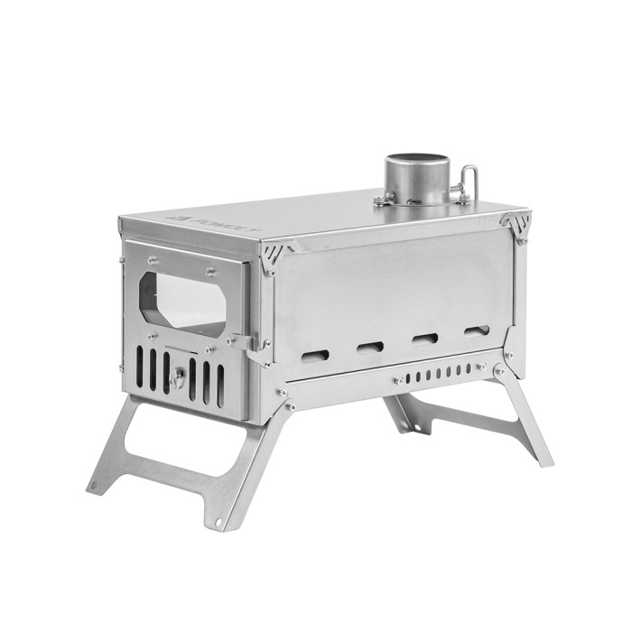 T-Brick Mini 2.0 | 1인용 핫텐트 캠핑용 휴대용 티타늄 우드 스토브 | POMOLY 2023 신제품 발표