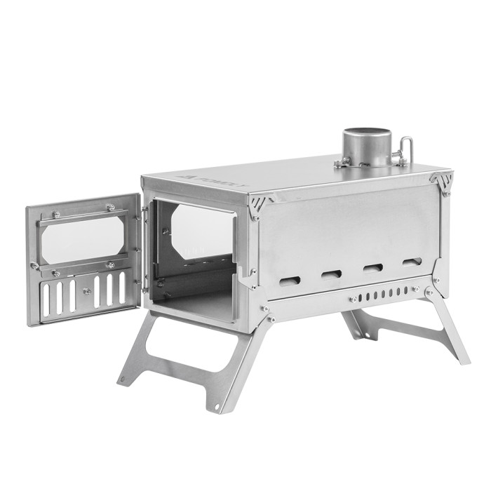 T-Brick Mini 2.0 | 1인용 핫텐트 캠핑용 휴대용 티타늄 우드 스토브 | POMOLY 2023 신제품 발표