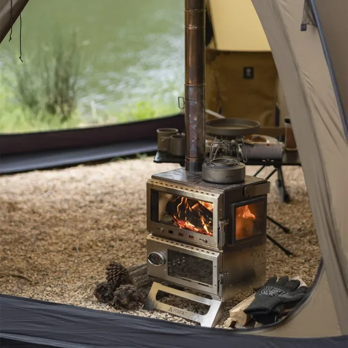 【예매】Baker 핫 텐트 오븐 스토브 | 휴대용 텐트 목재 스토브 | 목재 연소 스토브