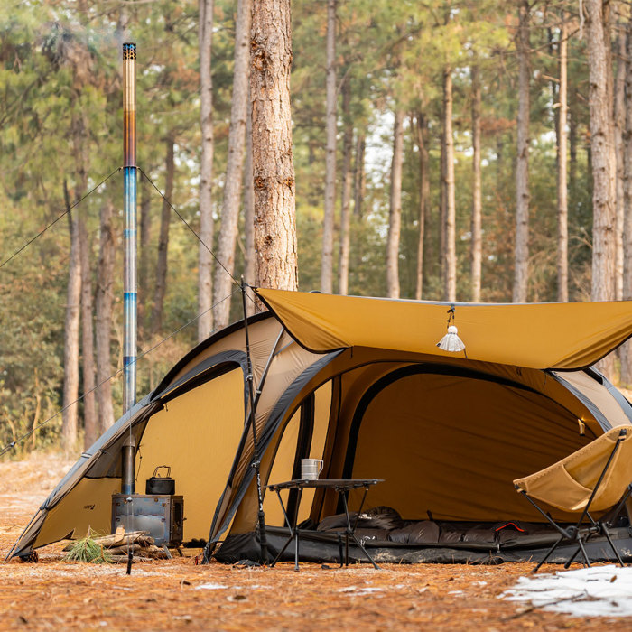 X-Ti | 더블 폴드 티타늄 우드 스토브 | POMOLY 신상품 2025