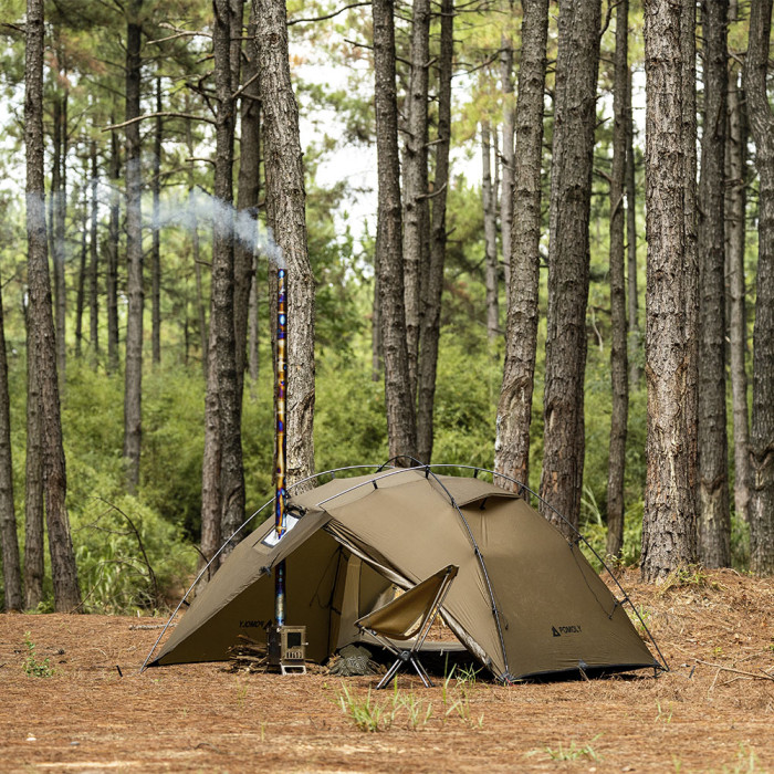 X-Ti Mini | 더블 폴딩 티타늄 우드 스토브 | POMOLY 신상품 2025