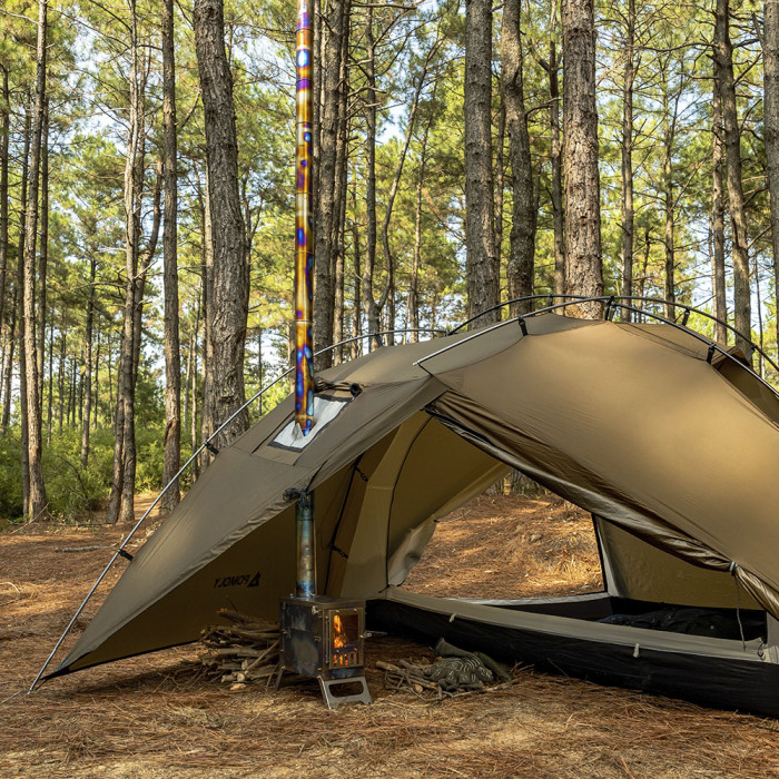 X-Ti Mini | 더블 폴딩 티타늄 우드 스토브 | POMOLY 신상품 2025