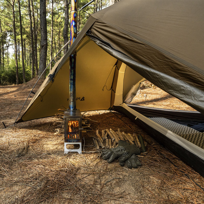 X-Ti Mini | 더블 폴딩 티타늄 우드 스토브 | POMOLY 신상품 2025