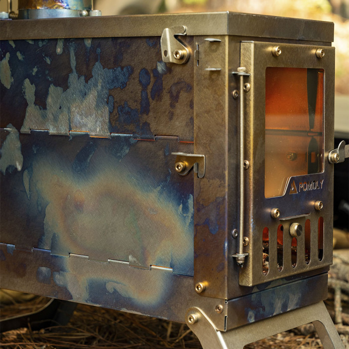 X-Ti Mini | 더블 폴딩 티타늄 우드 스토브 | POMOLY 신상품 2025