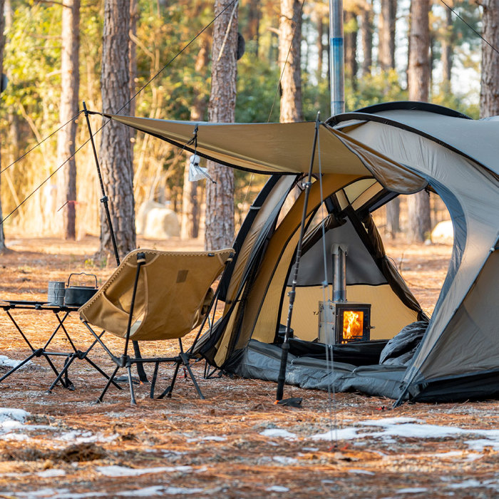 X-Ti | 더블 폴드 티타늄 우드 스토브 | POMOLY 신상품 2025