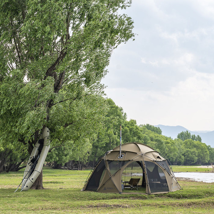 POMOLY Sphere X8 | 독립형 돔 캠핑 핫 텐트 8P | POMOLY 신상품 2025