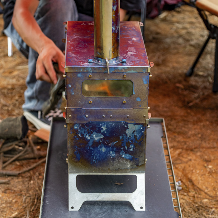 【예매】T-Brick Mini 2.0 | 확장 버전 | 핫 텐트 캠핑용 티타늄 스토브 | POMOLY 신상품 2024