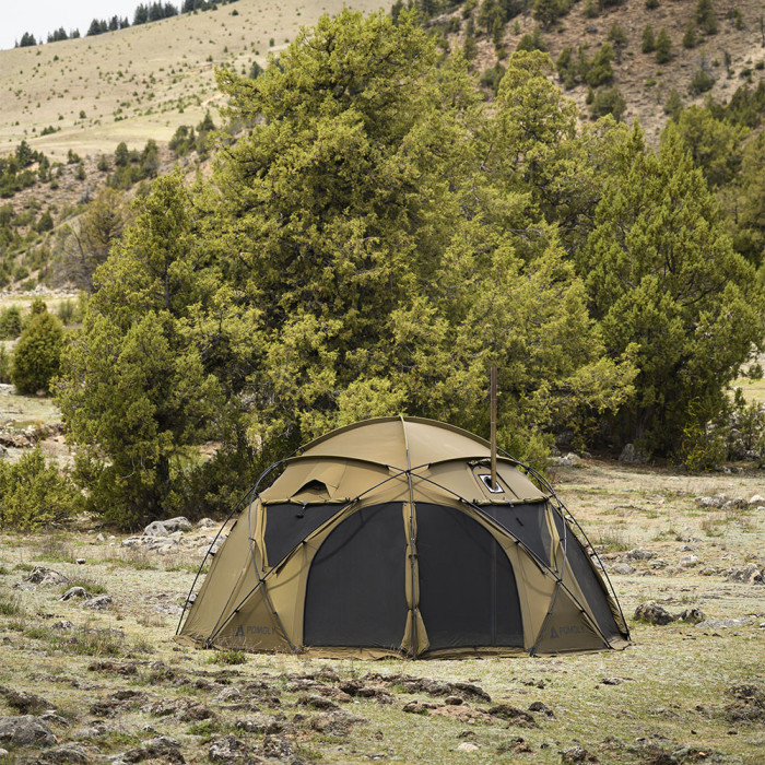 POMOLY Sphere X8 | 독립형 돔 캠핑 핫 텐트 8P | POMOLY 신상품 2025