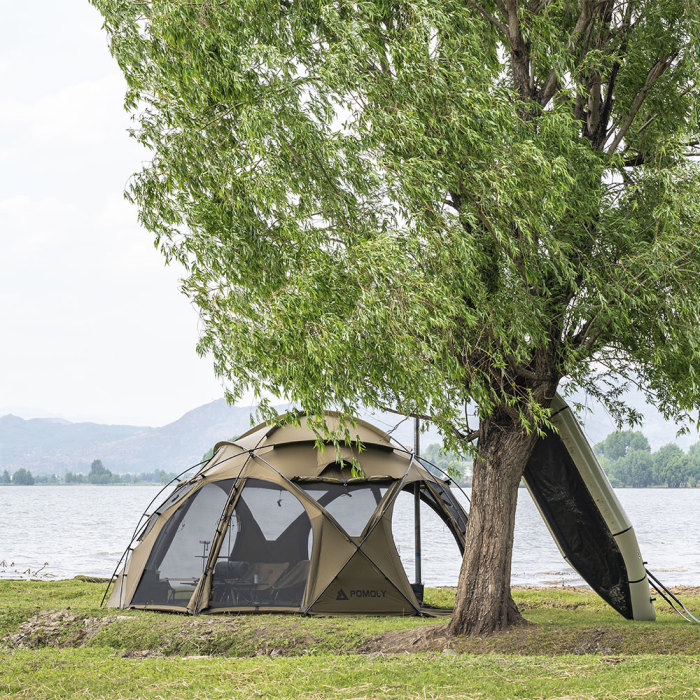 POMOLY Sphere X8 | 독립형 돔 캠핑 핫 텐트 8P | POMOLY 신상품 2025