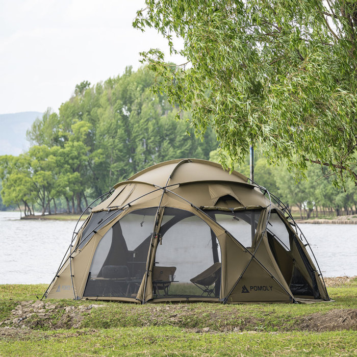 POMOLY Sphere X8 | 독립형 돔 캠핑 핫 텐트 8P | POMOLY 신상품 2025