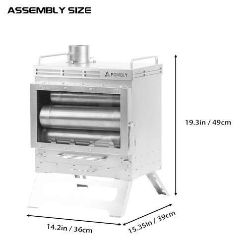 Dweller Max Ti | 티타늄 장작 난로 | POMOLY 새로운 도착 2023