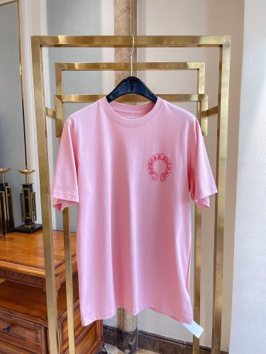 Chrome Hearts summer new limited phantom short-sleeved female pink T-shirt