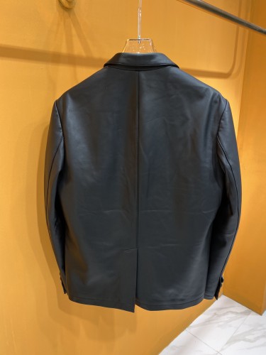 Prada suit leather jacket