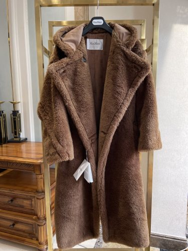 M*axM*ara Teddy Bear Tobacco Color Hooded Coat‼ ️Super hot products