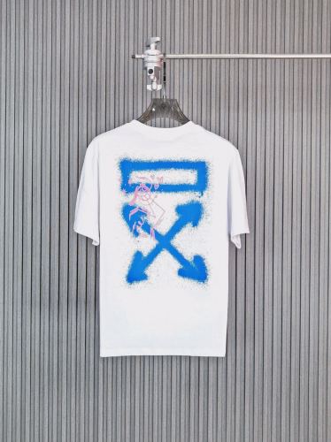 O*FF   Spray-painted graffiti arrow short-sleeved T-shirt