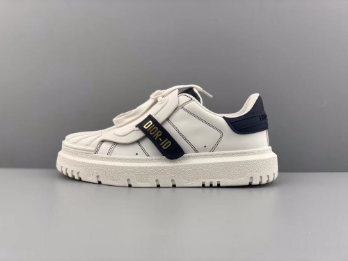 D*R shell head casual white shoes