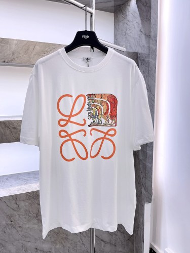 L*OEWE 22SS 🔖 Clash colors curved Tiger T-shirt
