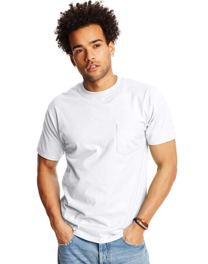 Hanes Beefy-T Adult Pocket T-Shirt 2-Pack