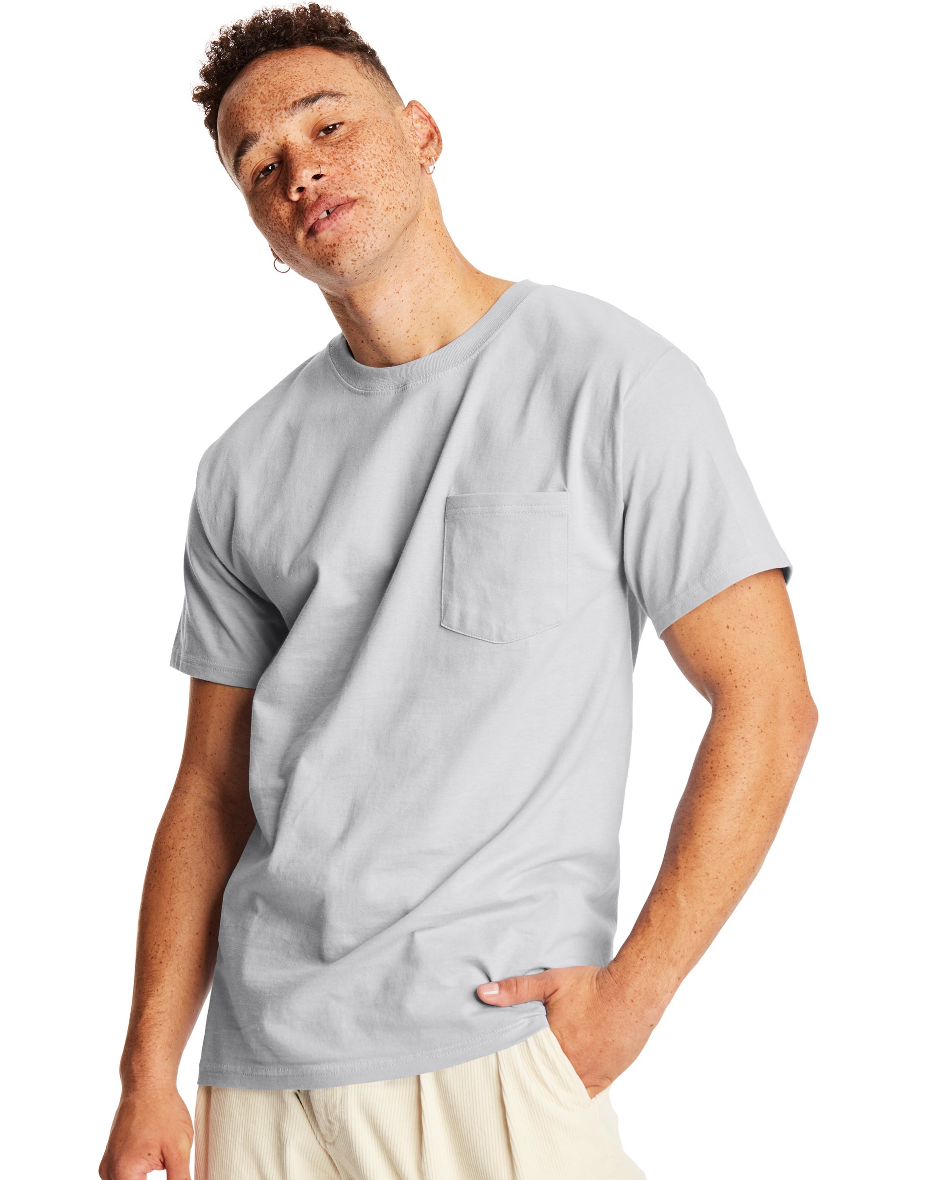 Hanes Beefy-T Adult Pocket T-Shirt 2-Pack